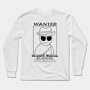 Sheriff Malcom (Black) Long Sleeve T-Shirt